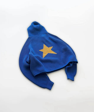 Knitted star hoodie