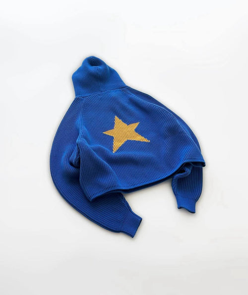 Knitted star hoodie