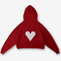 Knitted Heart Hoodie