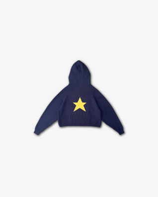 Knitted star hoodie