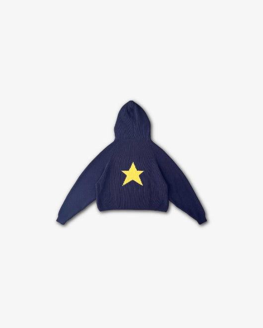 Knitted star hoodie